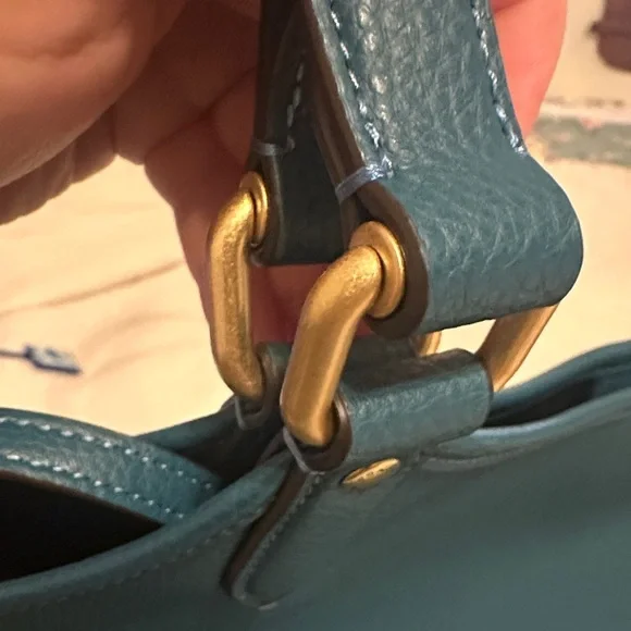 Coach Deep Teal Tote Bag - Picture 6 of 13